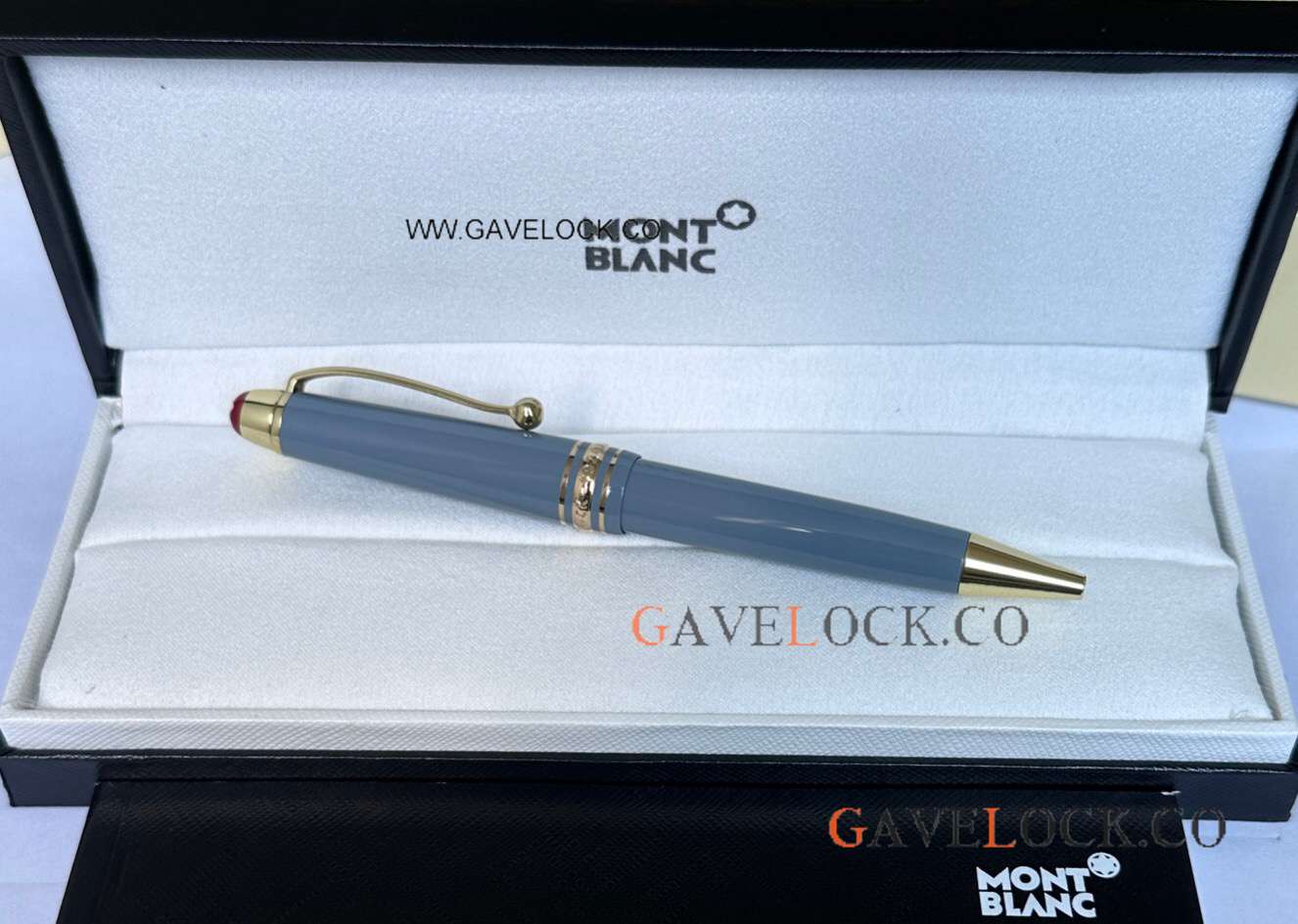 Copy Mont Blanc 100 Years Meisterstuck Glacier&Gold Ballpoint 145 Midsize